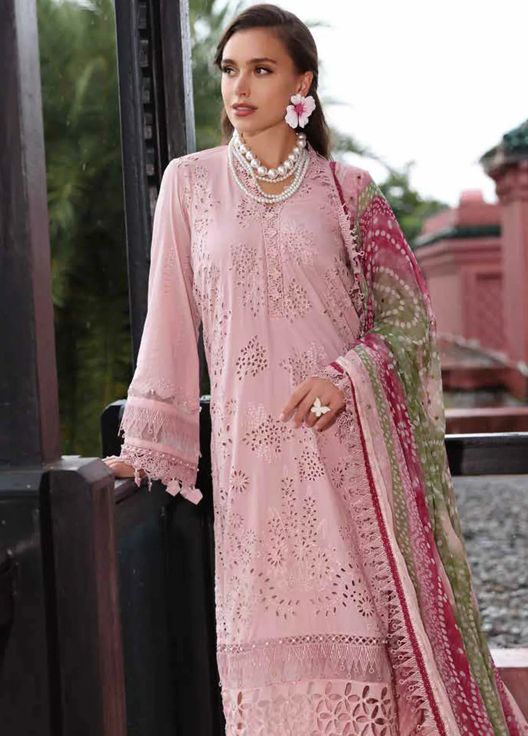 Bazar by Nureh Embroidered Lawn Suit Unstitched 4 Piece NU25BS NE-106 - Summer Collection
