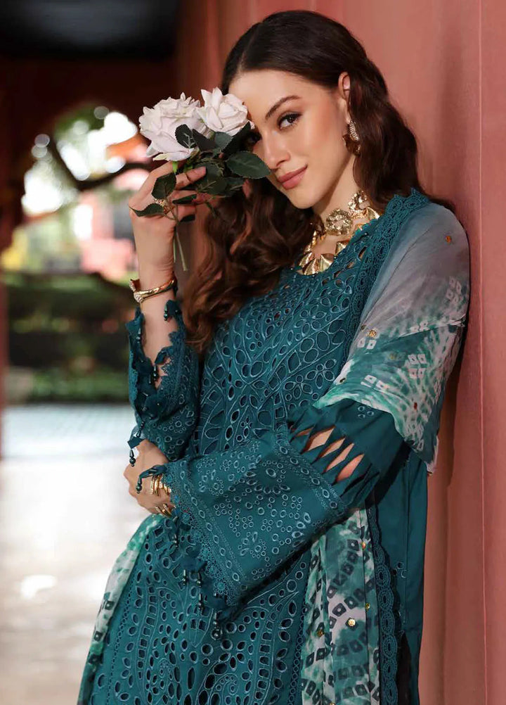 Bazar by Nureh Embroidered Lawn Suit Unstitched 4 Piece NU25BS NE-107 - Summer Collection