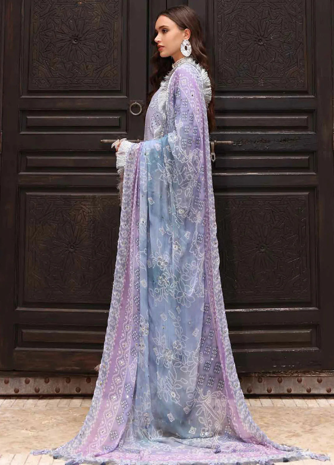 Bazar by Nureh Embroidered Lawn Suit Unstitched 4 Piece NU25BS NE-108 - Summer Collection