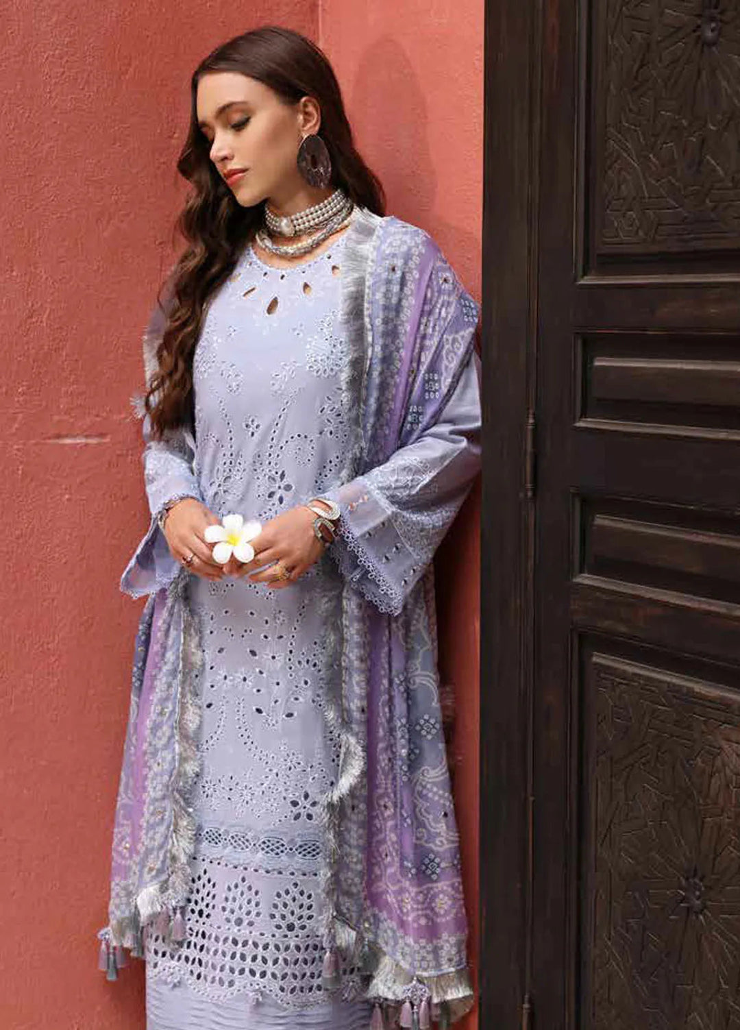 Bazar by Nureh Embroidered Lawn Suit Unstitched 4 Piece NU25BS NE-108 - Summer Collection