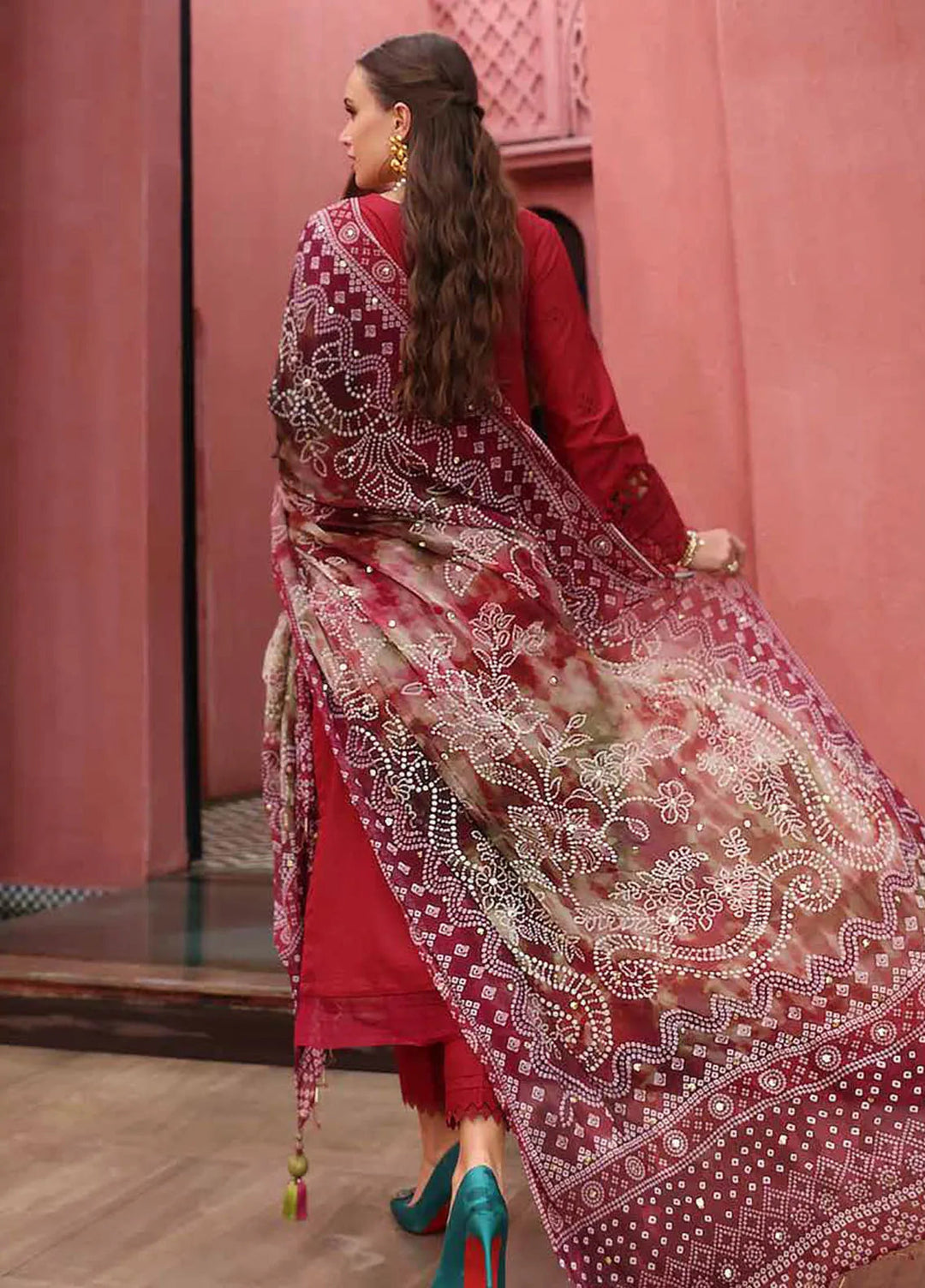 Bazar by Nureh Embroidered Lawn Suit Unstitched 4 Piece NU25BS NE-109 - Summer Collection