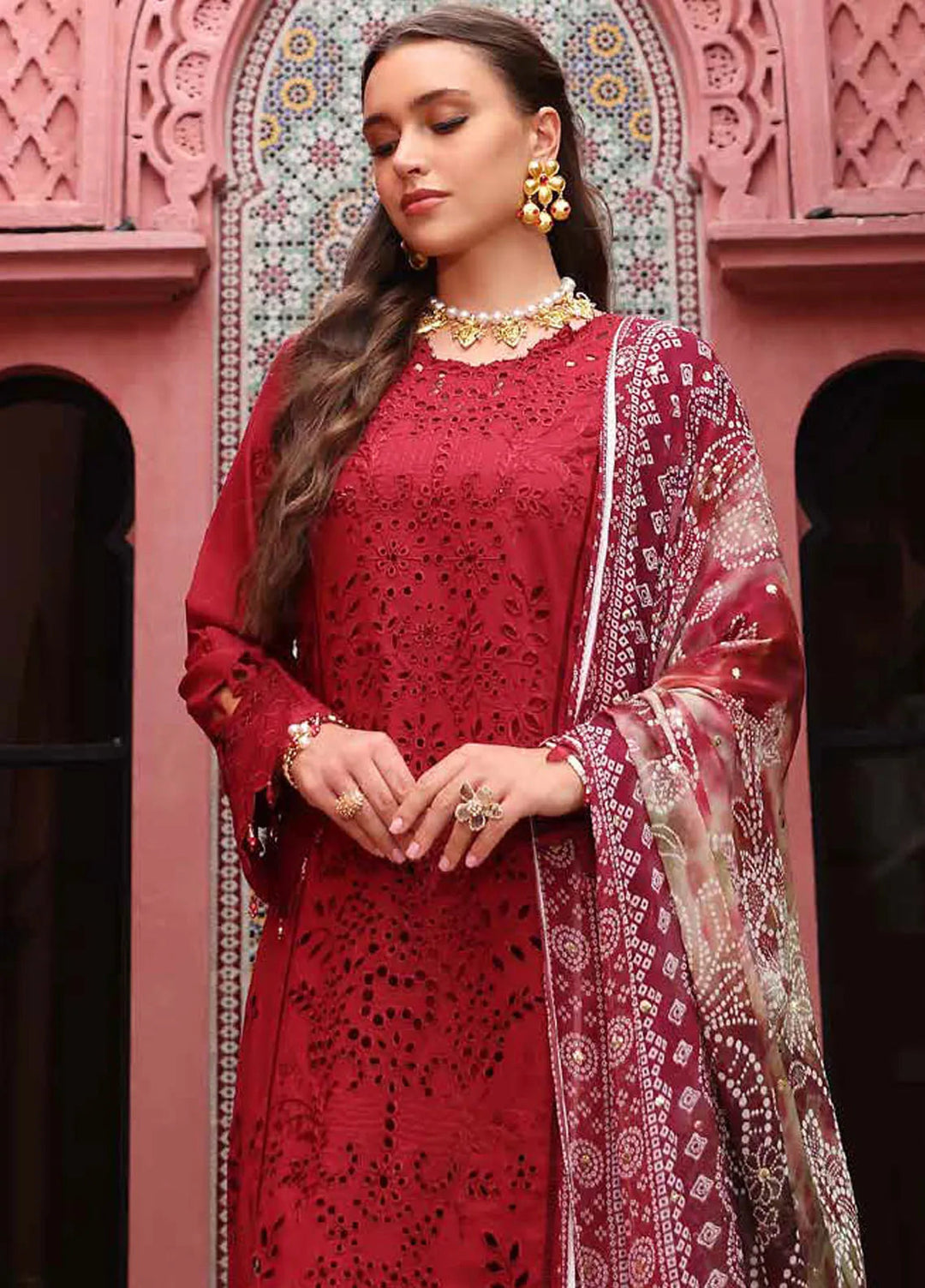 Bazar by Nureh Embroidered Lawn Suit Unstitched 4 Piece NU25BS NE-109 - Summer Collection