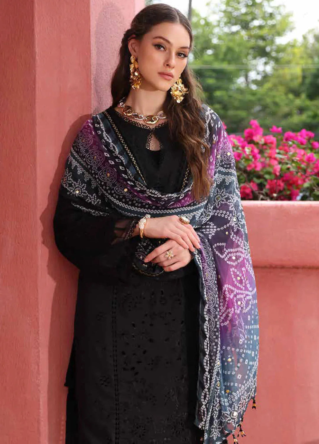 Bazar by Nureh Embroidered Lawn Suit Unstitched 4 Piece NU25BS NE-110 - Summer Collection