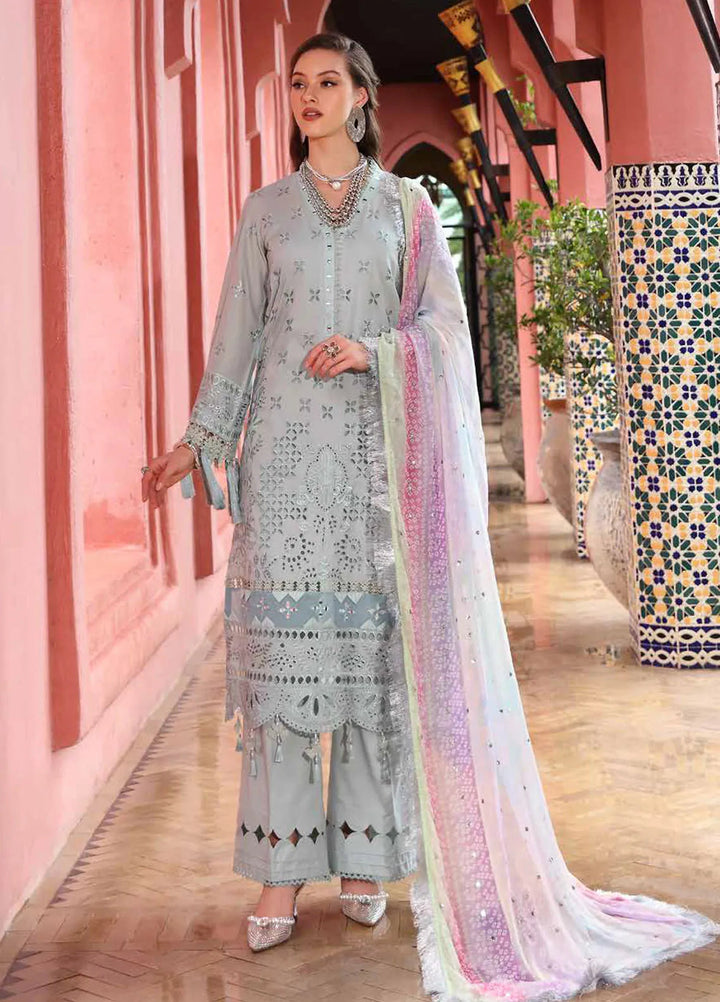 Bazar by Nureh Embroidered Lawn Suit Unstitched 4 Piece NU25BS NE-111 - Summer Collection