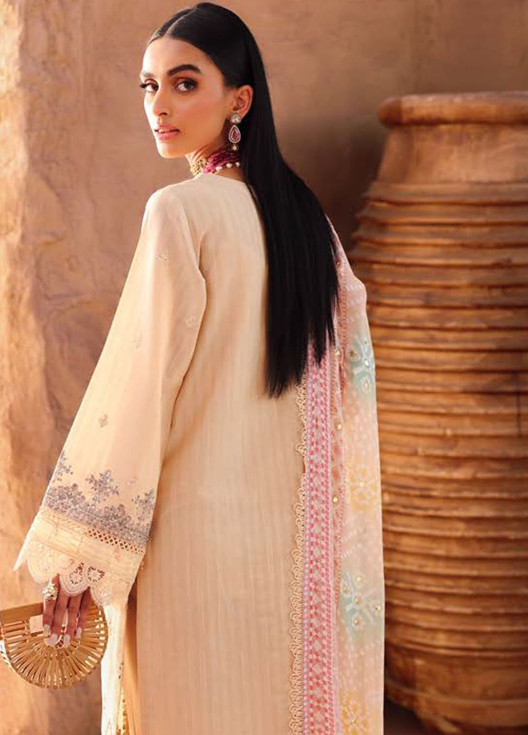 Bazar by Nureh Embroidered Lawn Suits Unstitched 3 Piece NU25BD NE-159 - Summer Collection