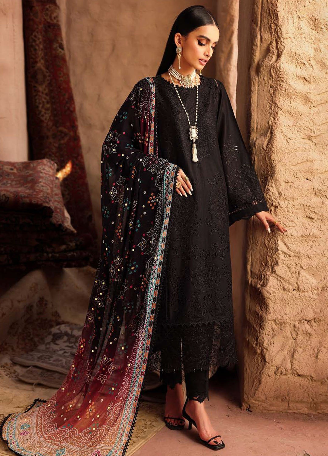 Bazar by Nureh Embroidered Lawn Suits Unstitched 3 Piece NU25BD NE-162 - Summer Collection