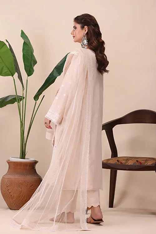 La Elise Women RTW Embroidered Lawn 3 Piece Suit 0001403 Pinar - Casual Collection
