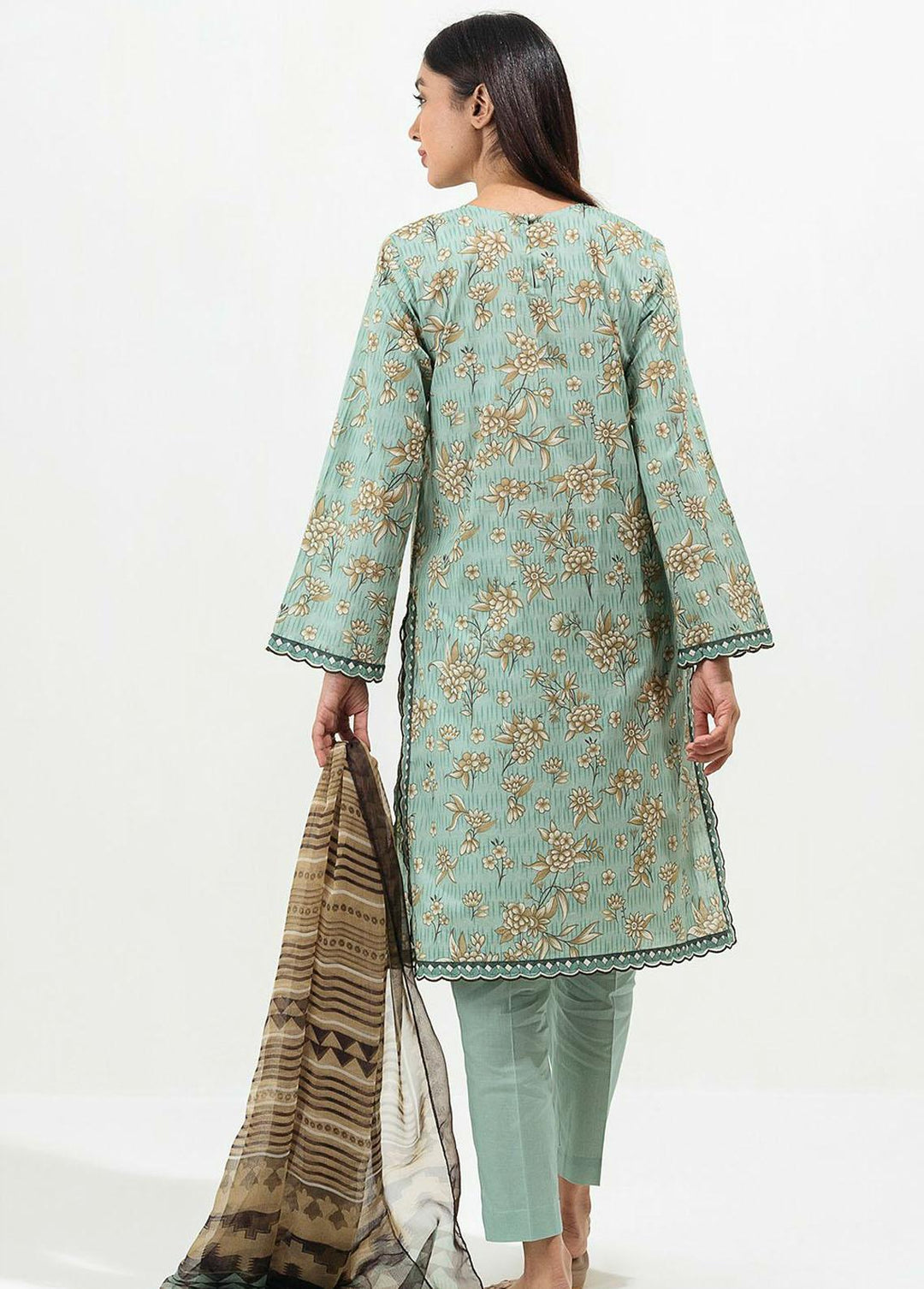 Beechtree Printed Lawn Suits Unstitched 2 Piece BT22SS BT1S22U20 - Summer Collection