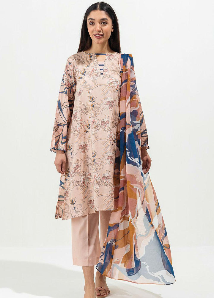 Beechtree Printed Lawn Suits Unstitched 2 Piece BT22SS BT1S22U23 - Summer Collection