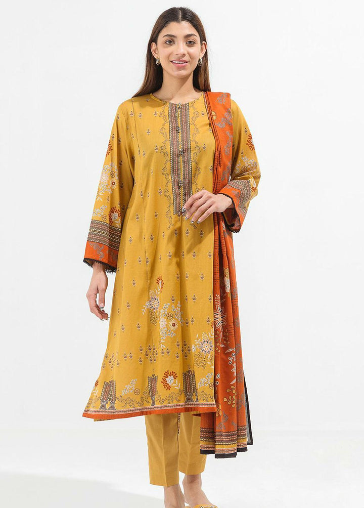 Beechtree Printed Lawn Suits Unstitched 2 Piece BT22SS BT1S22U34 - Summer Collection