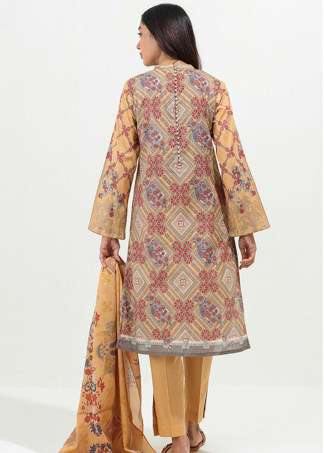 Beechtree Printed Lawn Suits Unstitched 2 Piece BT22SS BT1S22U35 - Summer Collection