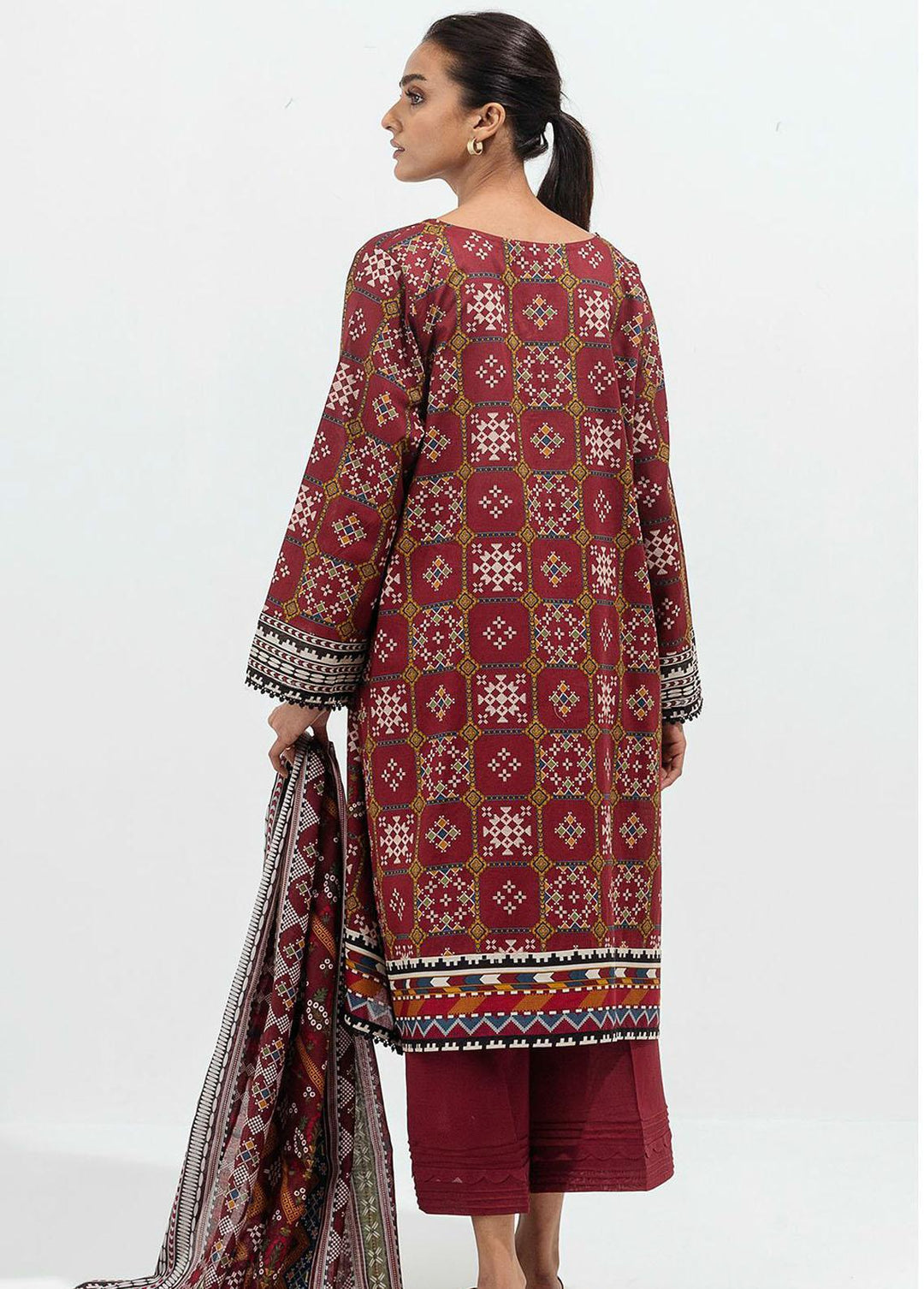 Beechtree Printed Lawn Suits Unstitched 2 Piece BT22SS BT1S22U38 - Summer Collection
