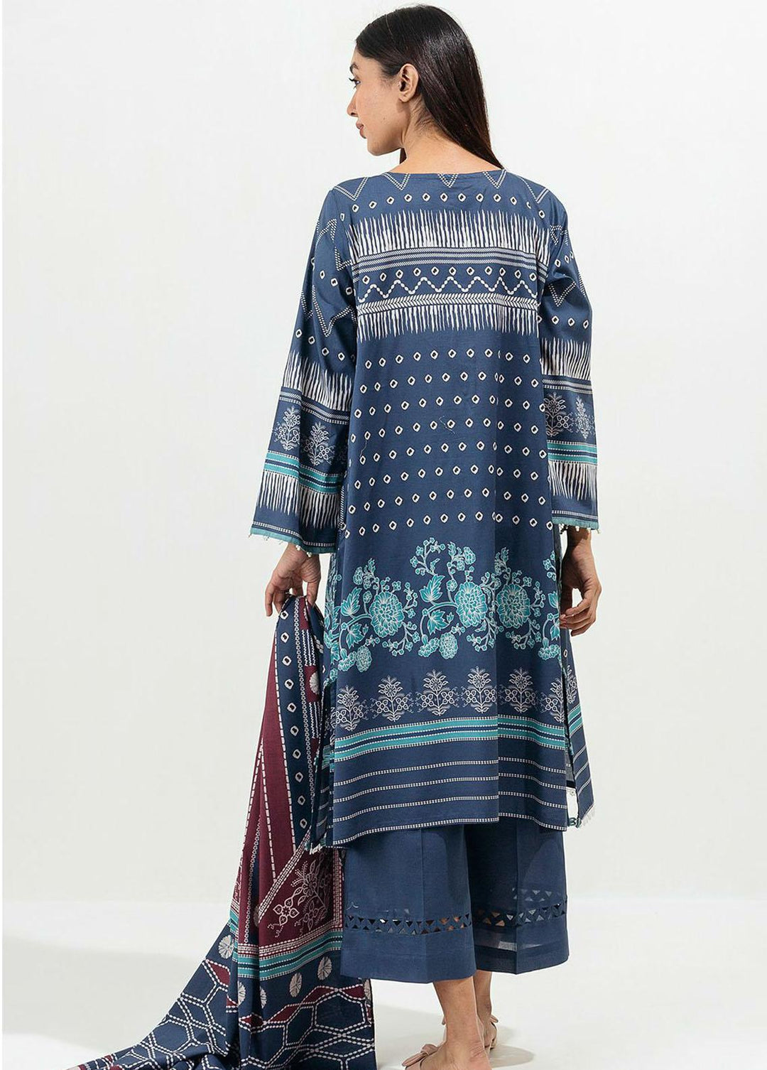 Beechtree Printed Lawn Suits Unstitched 2 Piece BT22SS BT1S22U43 - Summer Collection