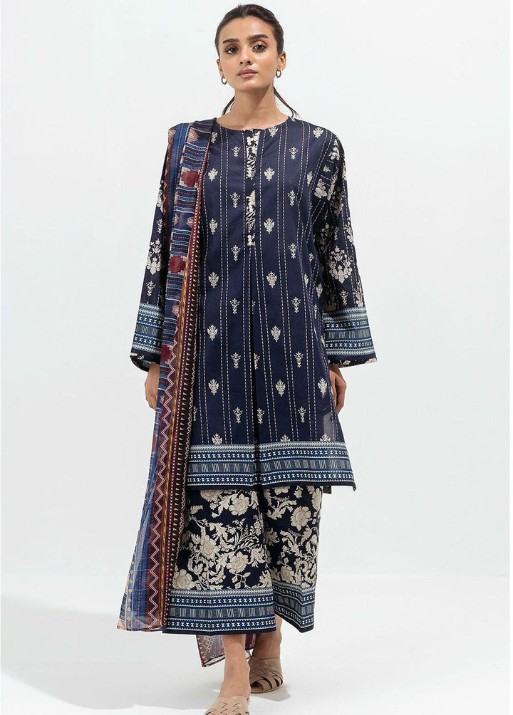 Beechtree Printed Lawn Suits Unstitched 3 Piece BT22SS BT1S22U57 - Summer Collection