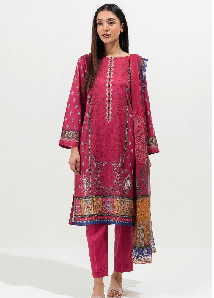 Beechtree Printed Lawn Suits Unstitched 3 Piece BT22SS BT1S22U59 - Summer Collection