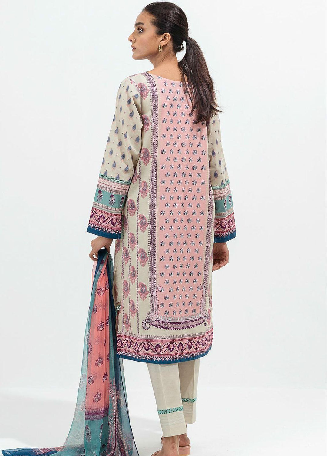 Beechtree Printed Lawn Suits Unstitched 3 Piece BT22SS BT1S22U64 - Summer Collection