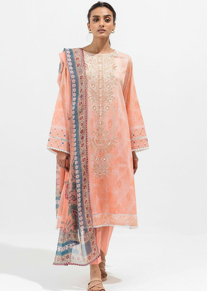 Beechtree Printed Lawn Suits Unstitched 3 Piece BT22SS BT1S22U68 - Summer Collection