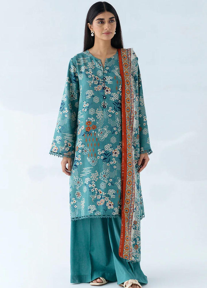 Beechtree Printed Khaddar Suits Unstitched 2 Piece BT23UF BT1W23U16 Sylvan - Formal Collection