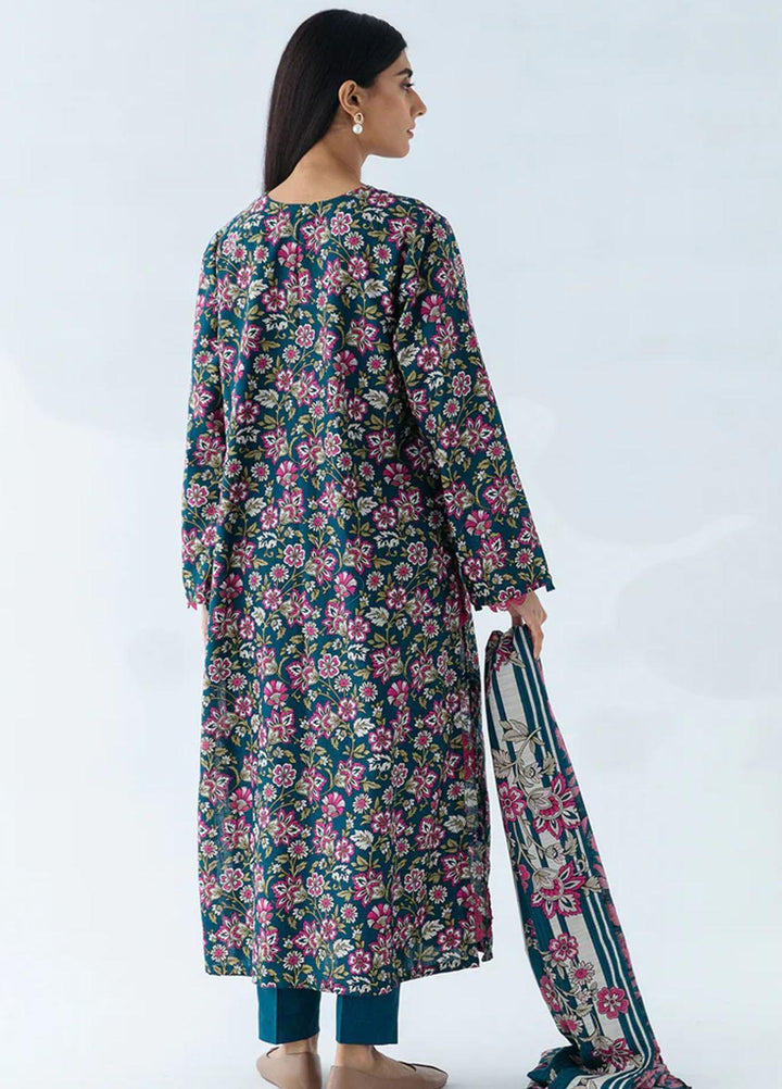 Beechtree Printed Khaddar Suits Unstitched 2 Piece BT23UF BT1W23U17 Beryl Bloom - Formal Collection