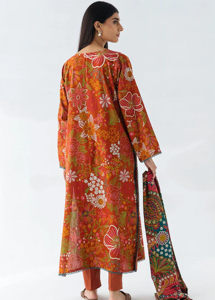 Beechtree Printed Khaddar Suits Unstitched 2 Piece BT23UF BT1W23U19 Rustic Floret - Formal Collection