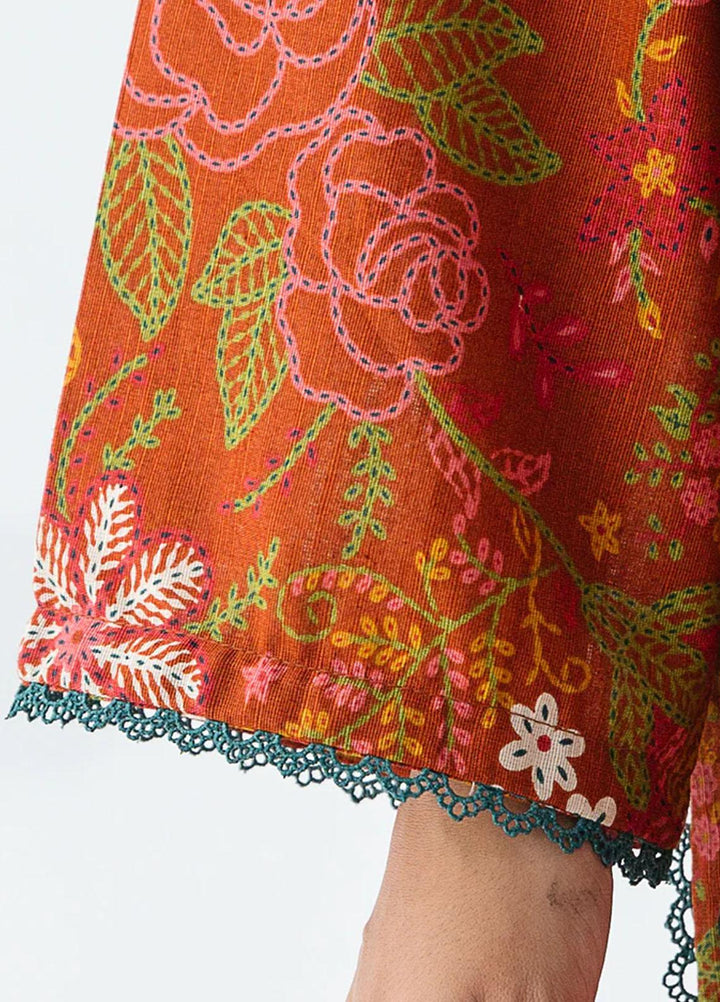 Beechtree Printed Khaddar Suits Unstitched 2 Piece BT23UF BT1W23U19 Rustic Floret - Formal Collection