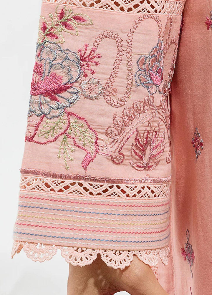 Beechtree Embroidered Lawn Suits Unstitched 2 Piece BT23US BT3S23U71 Heather Peach - Summer Collection