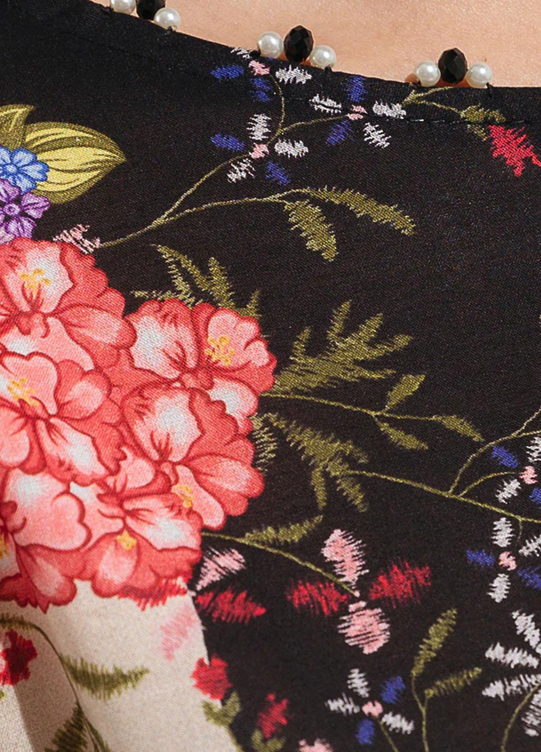 Beechtree Embroidered Lawn  Unstitched Kurties BT23US BT5S23U01 Onyx Bloom - Summer Collection