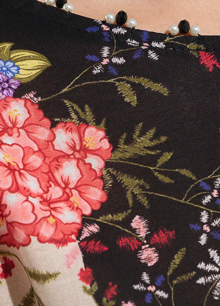 Beechtree Embroidered Lawn  Unstitched Kurties BT23US BT5S23U01 Onyx Bloom - Summer Collection