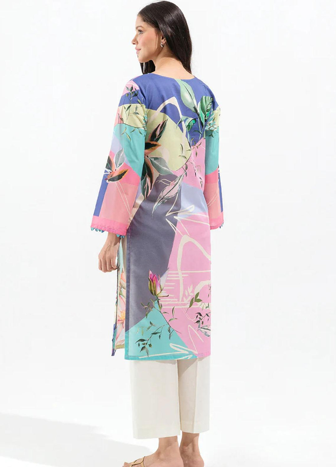 Beechtree Embroidered Lawn  Unstitched Kurties BT23US BT5S23U04 Colorant Vivid - Summer Collection