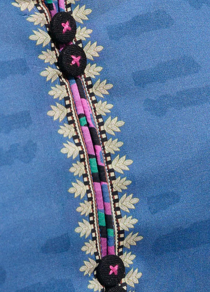 Beechtree Embroidered Lawn Suits Unstitched 3 Piece BT23US BT5S23U105 Midnight Orchid - Summer Collection