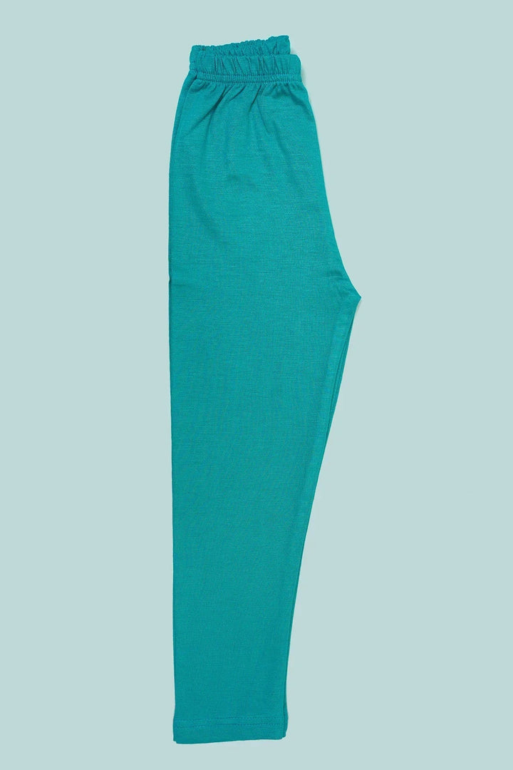 Ochre RTW Solids Cotton Tights Girls 1 Piece OJL-01-Turquoise - Summer Collection