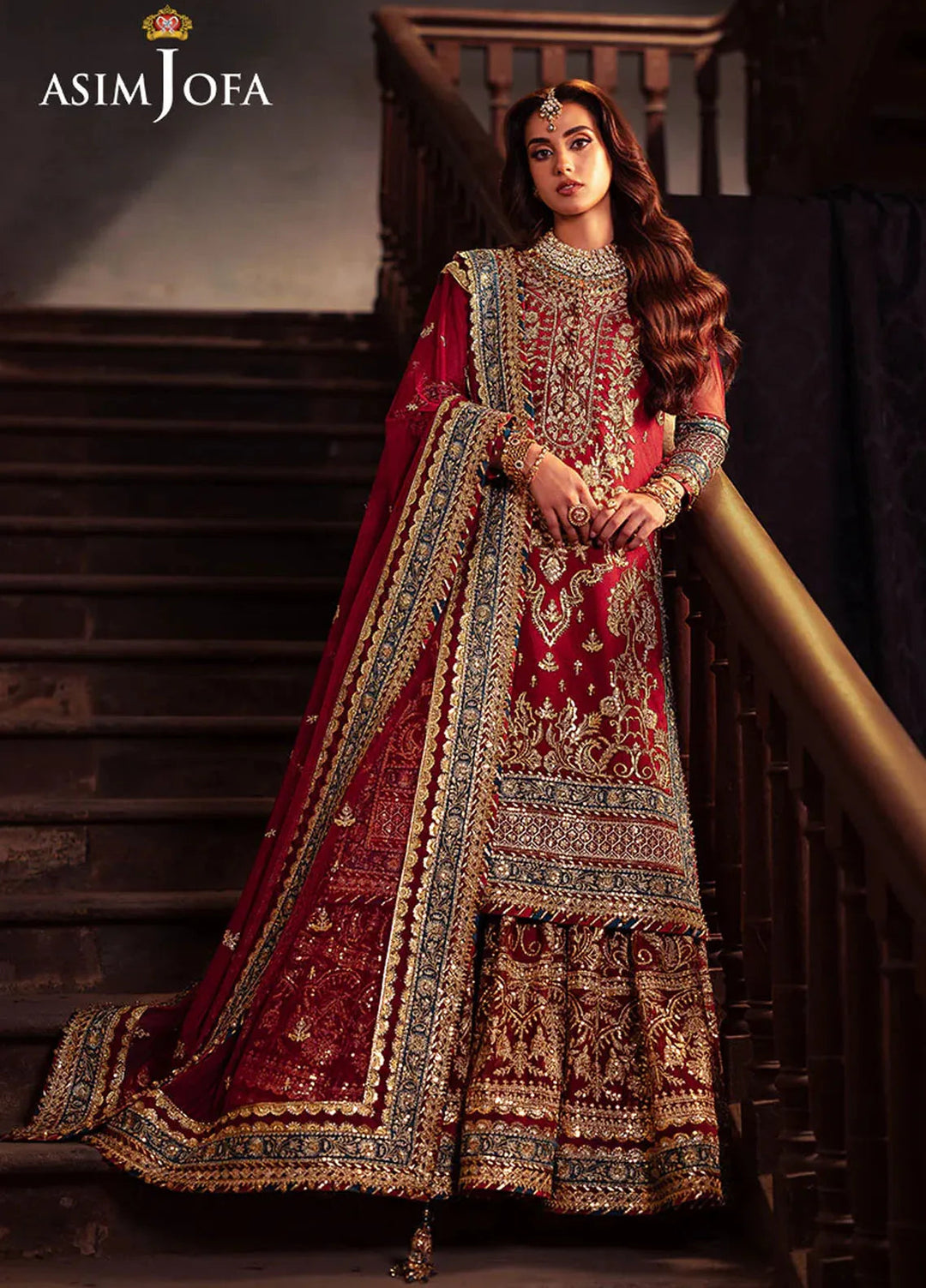 Bekhudi by Asim Jofa Embroidered Suit Unstitched 3 Piece AJKB-01 - Luxury Collection