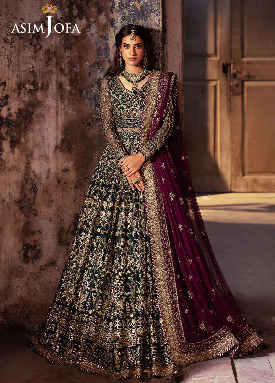 Bekhudi by Asim Jofa Embroidered Suit Unstitched 3 Piece AJKB-02 - Luxury Collection