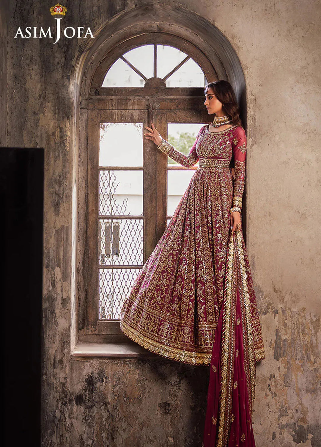Bekhudi by Asim Jofa Embroidered Suit Unstitched 3 Piece AJKB-05 - Luxury Collection