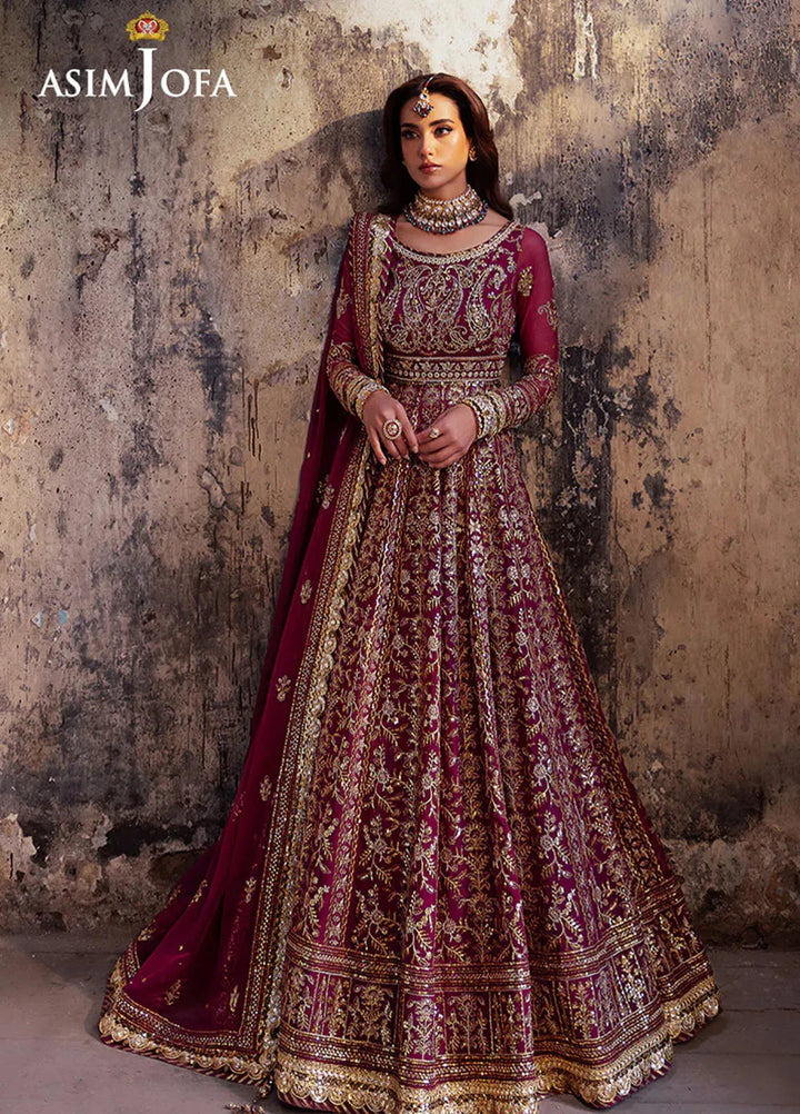 Bekhudi by Asim Jofa Embroidered Suit Unstitched 3 Piece AJKB-05 - Luxury Collection