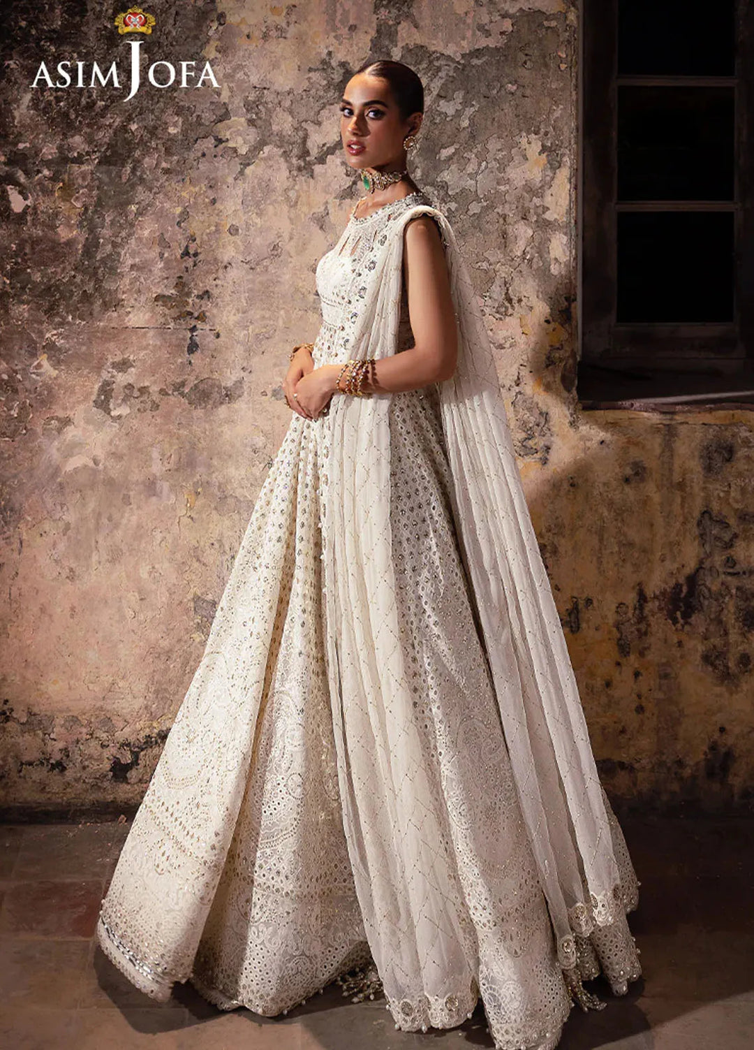 Bekhudi by Asim Jofa Embroidered Suit Unstitched 3 Piece AJKB-06 - Luxury Collection