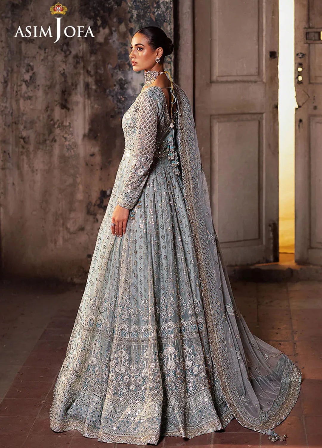 Bekhudi by Asim Jofa Embroidered Suit Unstitched 3 Piece AJKB-07 - Luxury Collection