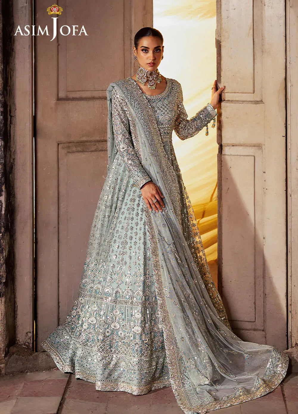 Bekhudi by Asim Jofa Embroidered Suit Unstitched 3 Piece AJKB-07 - Luxury Collection