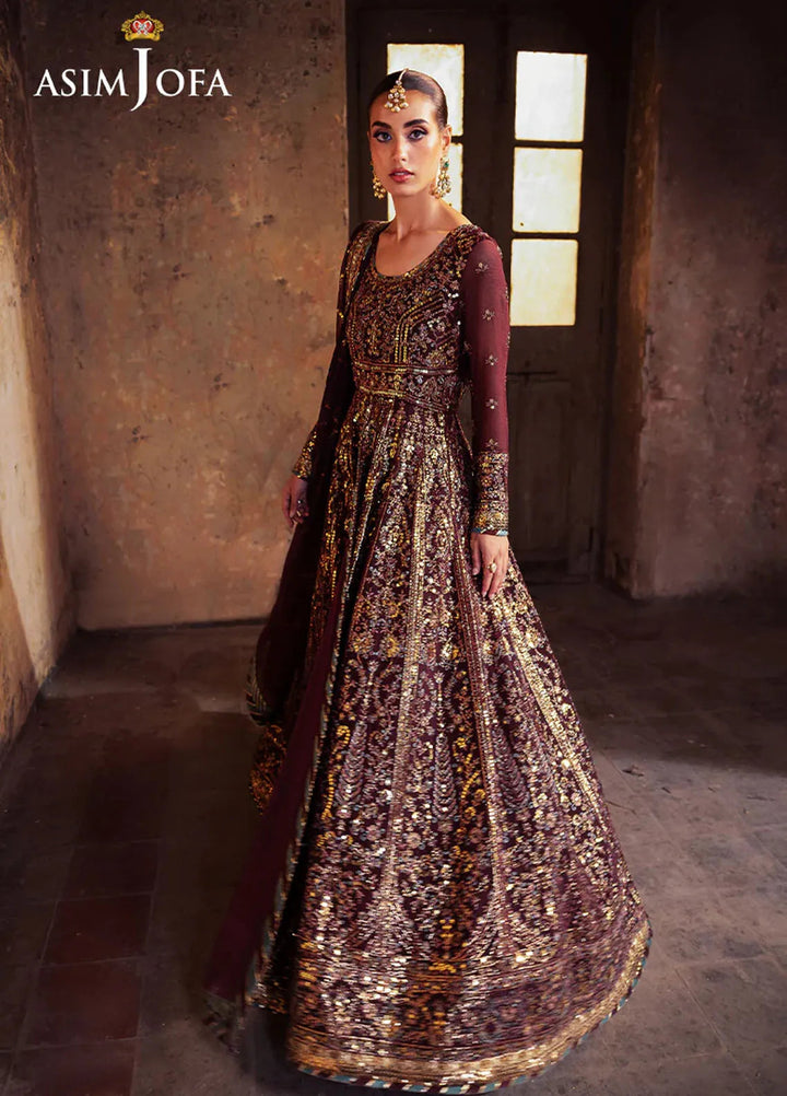 Bekhudi by Asim Jofa Embroidered Suit Unstitched 3 Piece AJKB-08 - Luxury Collection