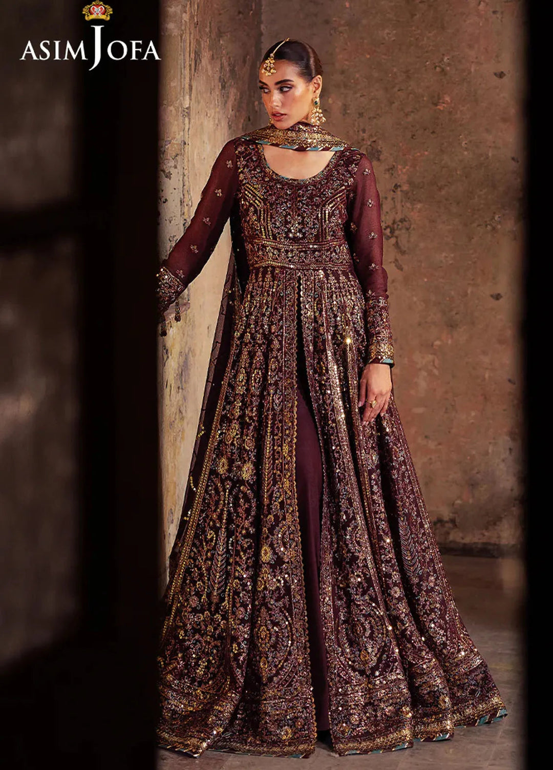 Bekhudi by Asim Jofa Embroidered Suit Unstitched 3 Piece AJKB-08 - Luxury Collection