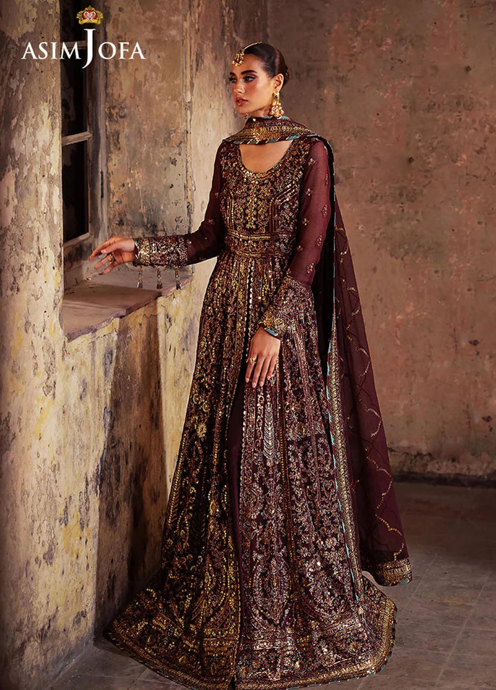 Bekhudi by Asim Jofa Embroidered Suit Unstitched 3 Piece AJKB-08 - Luxury Collection