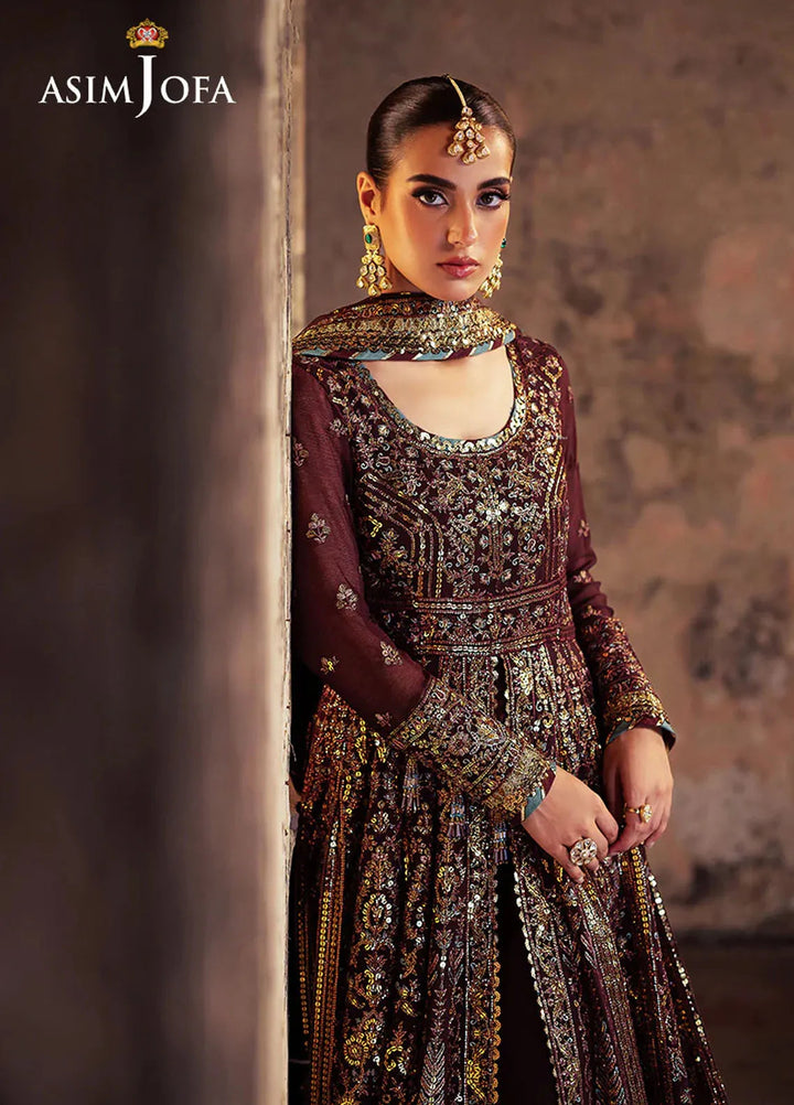 Bekhudi by Asim Jofa Embroidered Suit Unstitched 3 Piece AJKB-08 - Luxury Collection