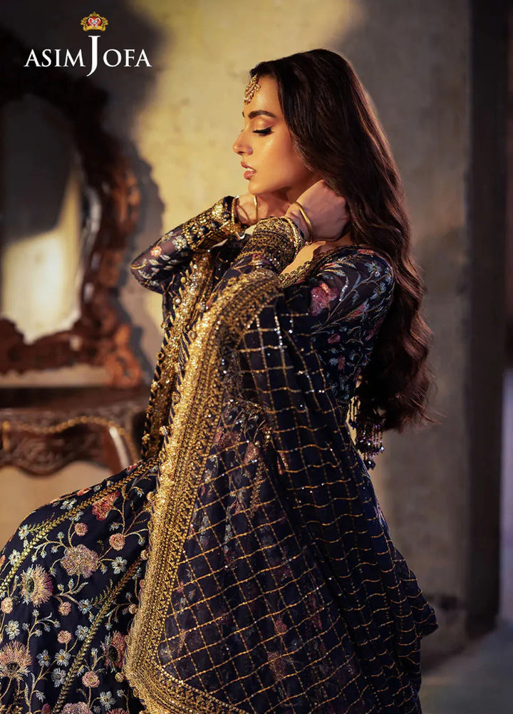 Bekhudi by Asim Jofa Embroidered Suit Unstitched 3 Piece AJKB-09 - Luxury Collection