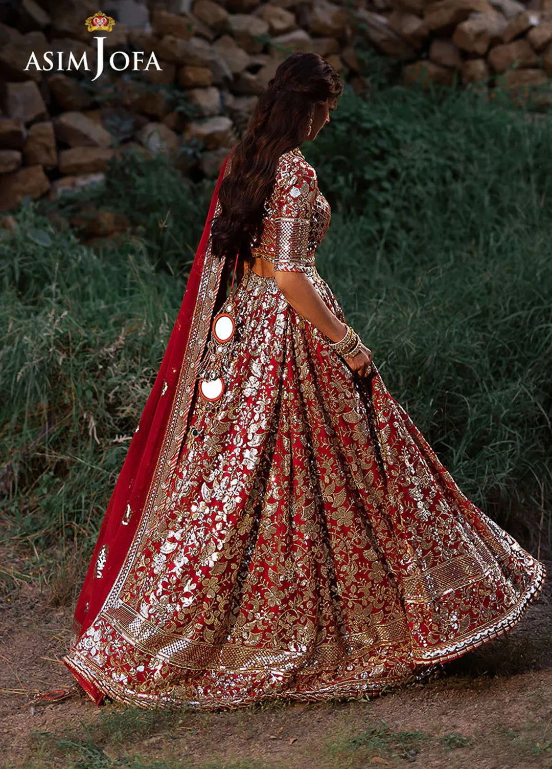 Bekhudi by Asim Jofa Embroidered Suit Unstitched 3 Piece AJKB-11 - Luxury Collection