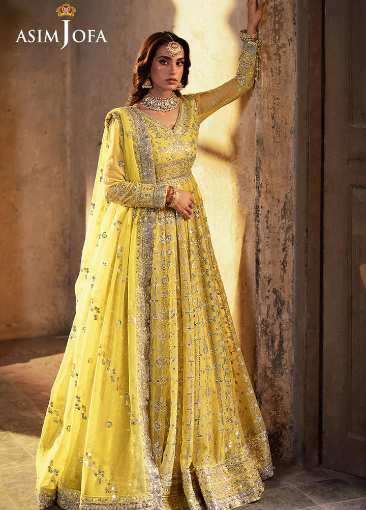 Bekhudi by Asim Jofa Embroidered Suit Unstitched 3 Piece AJKB-12 - Luxury Collection