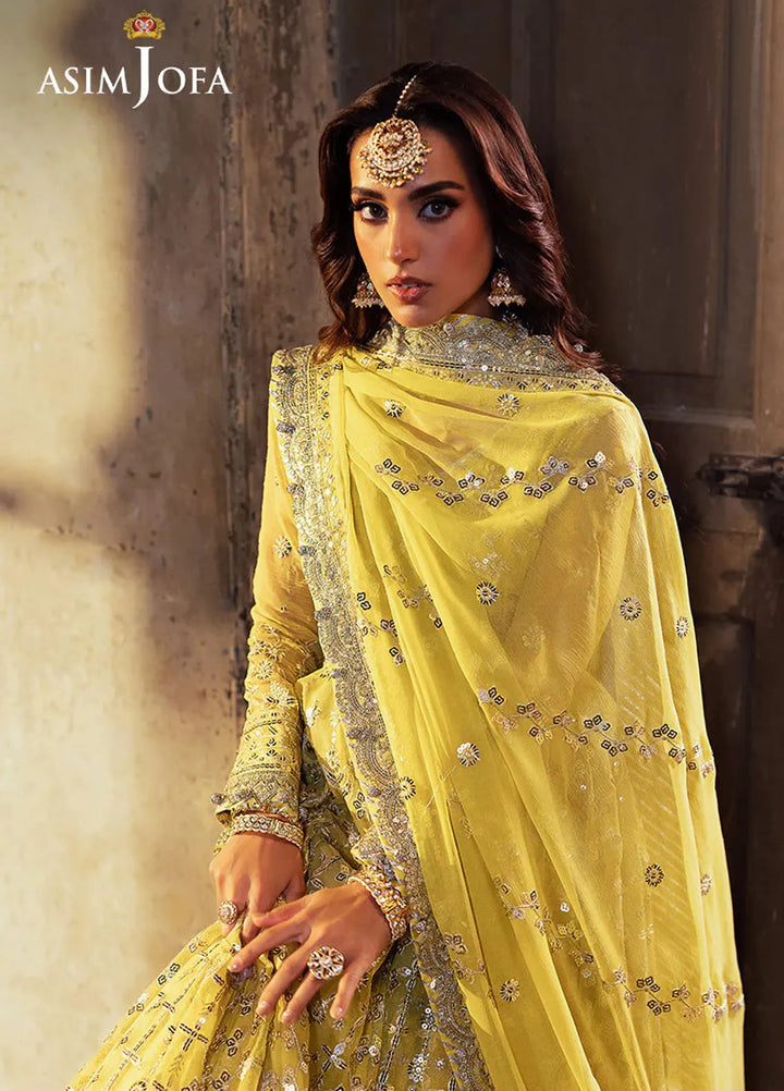Bekhudi by Asim Jofa Embroidered Suit Unstitched 3 Piece AJKB-12 - Luxury Collection