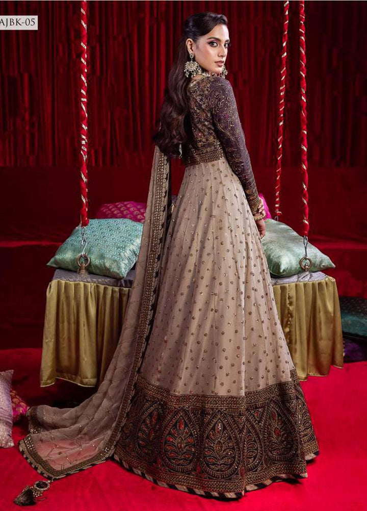 Bekhudi By Asim Jofa Embroidered Cotton Silk Suits Unstitched 3 Piece AJ23B AJBK-05 - Luxury Collection