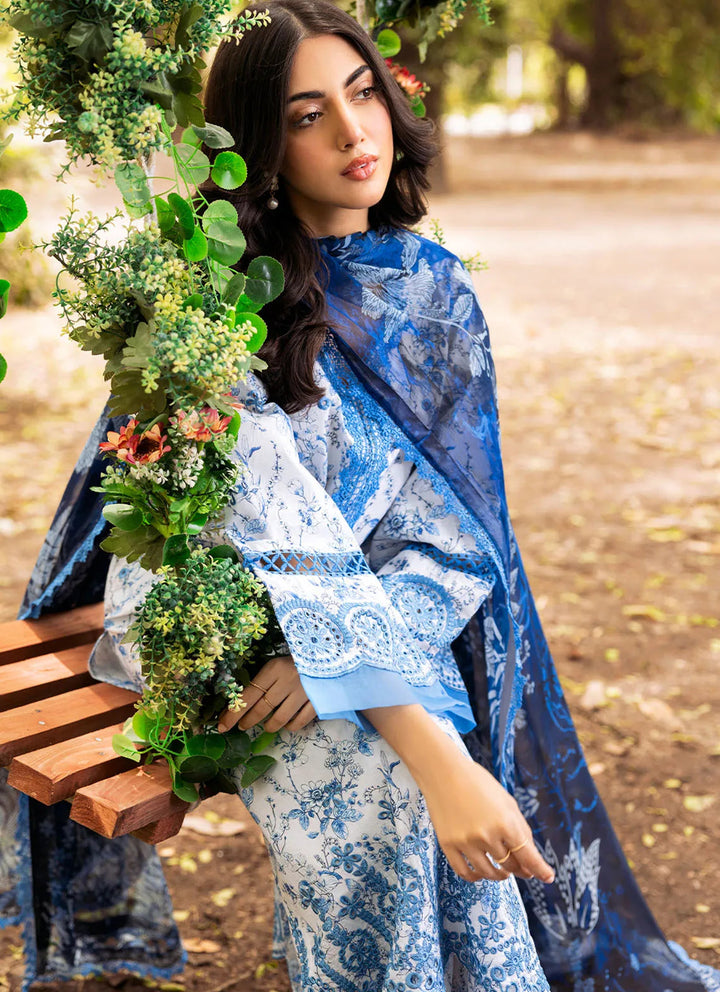 Bella By Fiona Embroidered Chikankari Suit Unstitched 3 Piece FO24B Margherita - Summer Collection