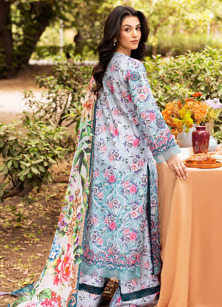 Bella By Fiona Embroidered Chikankari Suit Unstitched 3 Piece FO24B Narciso - Summer Collection