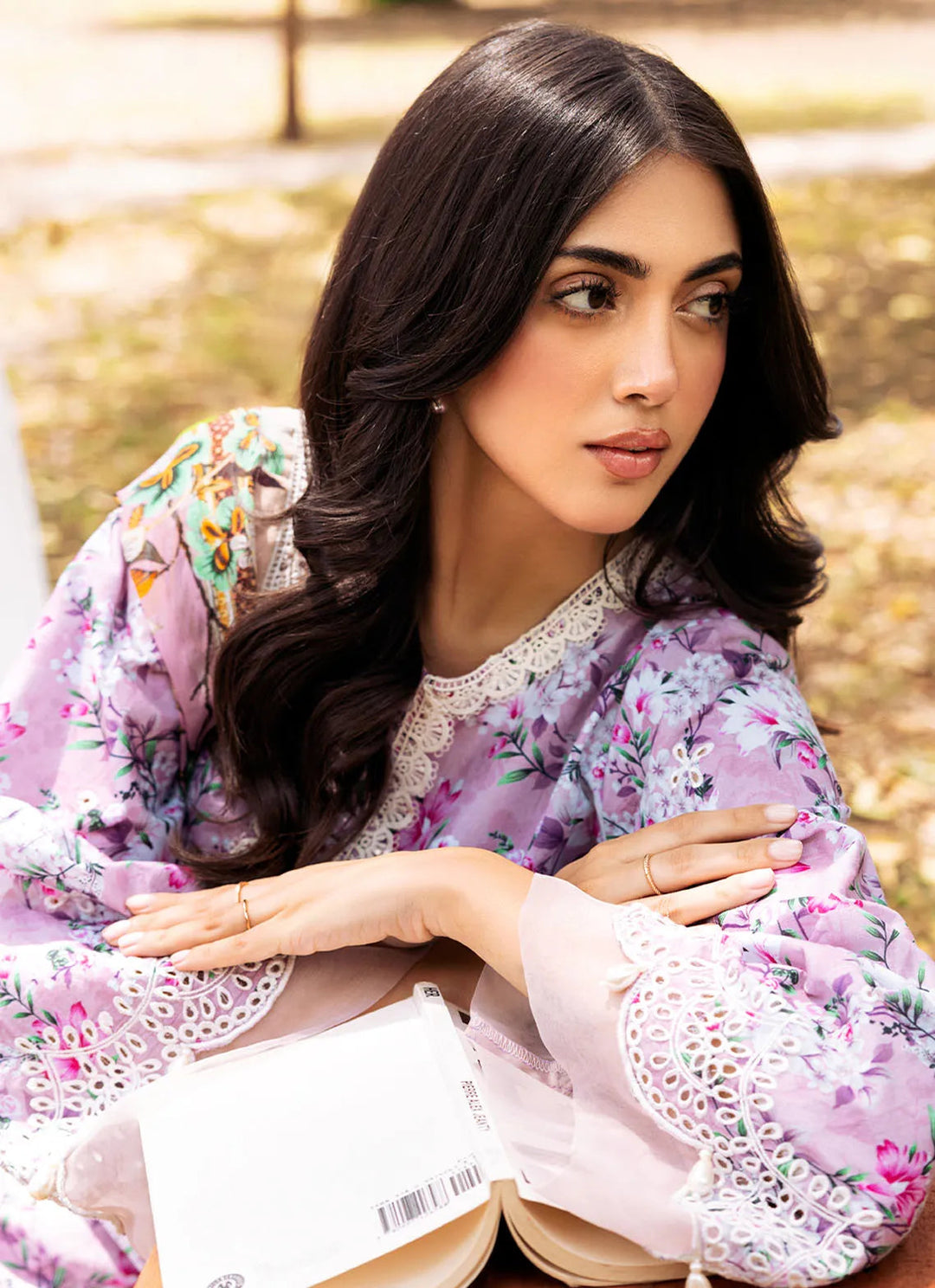Bella By Fiona Embroidered Chikankari Suit Unstitched 3 Piece FO24B Orchidea - Summer Collection